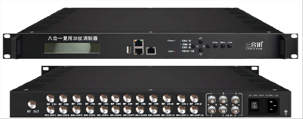 8合1复用加扰QAM调制器SHX-3383
