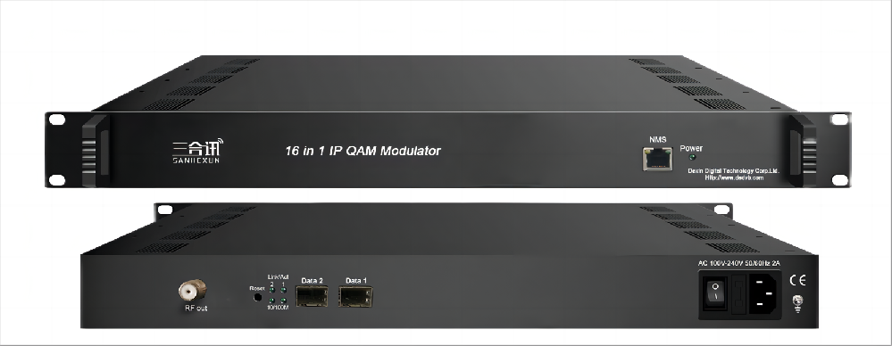 16路IP复用加扰QAM调制器SHX-3316