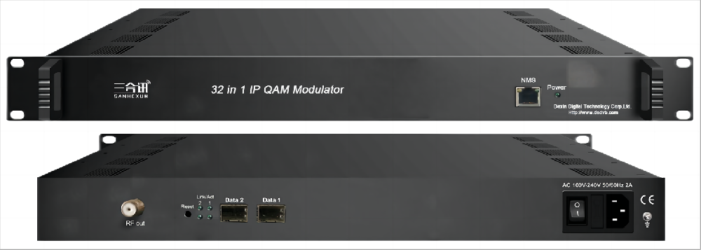 32路IP复用加扰QAM调制器SHX-3332